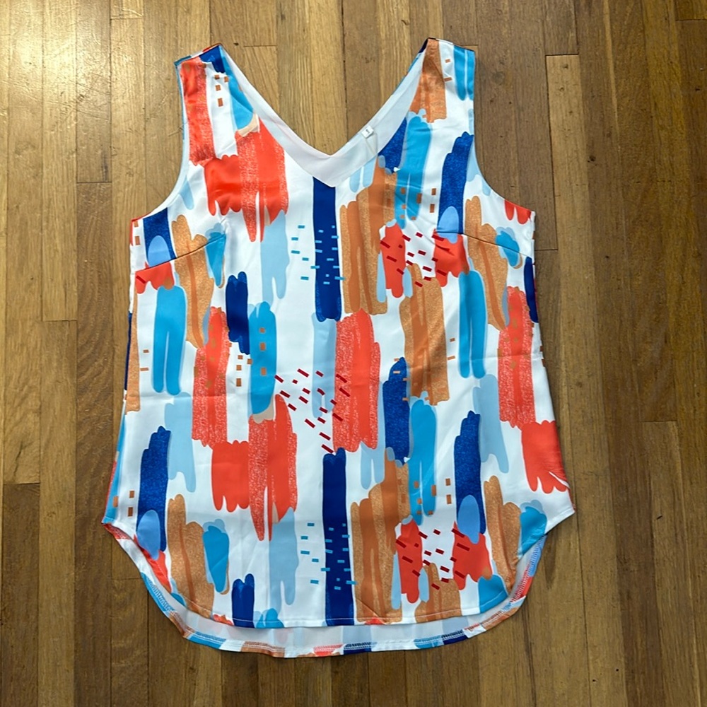 Colorful Abstract Women's Tank Top